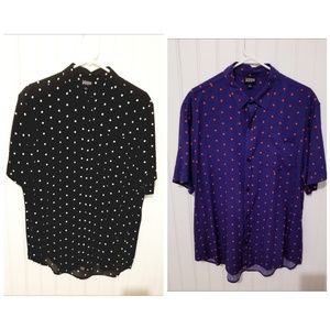 Lularoe Michael Mens Button Front Shirts (2) #51